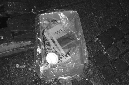 Abfall im 'Viertel' in Bremen