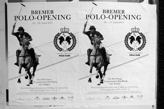 Werbeplakat für ein Pferdesport-Turnier