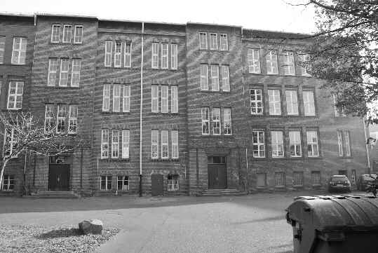 Rear of a school