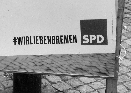 Ausschnitt aus einem Plakat der SPD